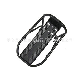 Portaequipajes delantero de aluminio para bicicleta, ligero, negro, con superficie redonda, para instalación - Product Image 3