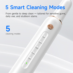 Home Use Waterproof Ipx6 Electric Ultrasonic Toothbrush <strong>Kit</strong> Made Durable Plastic Portable <strong>Plaque</strong> <strong>Remover</strong> Dental Scaler - Product Image 2