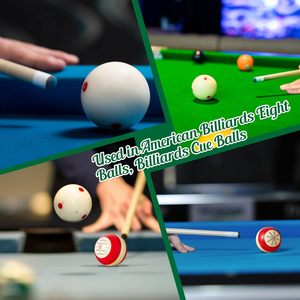 Bille de billard d'entraînement Gemscream, taille réglementaire 2-1/4 pouces, avec points pour la pratique - Product Image 6