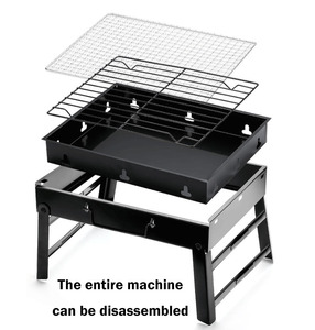 Portable Charcoal <strong>Bbq</strong> Grill <strong>Foldable</strong> Outdoor Household Barbecue Camping Grill - Product Image 5
