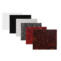 200x170x0.7mm plaque à gratter personnalisée bricolage médiators Pickguards incrustations déco bricolage feuille de celluloïd vierge avec multicolore
