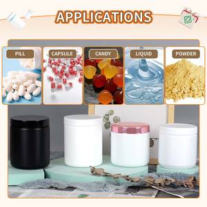 Couvercle plastique HDPE à bouche large de 600ml, doseur imperméable, pot hermétique - Product Image 6