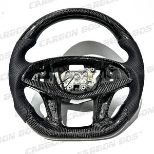 Volante Deportivo de Cuero para Cadillac XT5 CT6 con Fibra de Carbono Real Negra para XT5 CT6 2012 <span class=keywords><strong>2016</strong></span> 2018 2020 Personalizable - Product Image 1