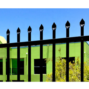 حديقة 3 قدم 4 قدم 6 قدم 8 قدم 3 بوصة 6 بوصة 5 بوصة × 8 8 × 8 10 × 10 8 أقدام من 6 أقدام رأس مسطح أسود الحديد المطاوع الألومنيوم - Product Image 3