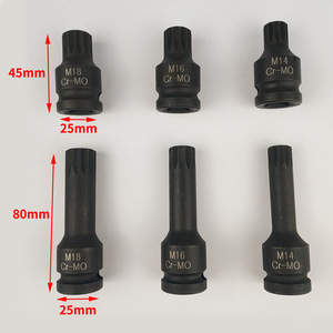 ชุดประแจบล็อกลม DIY ขนาด 1/2 นิ้ว M14 M16 M18 Cr-Mo เมตริก สำหรับซ่อมรถยนต์ 6 ชิ้น - Product Image 4