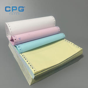Factory Wholesale Top Coated Carbonless <b>Paper</b> Jumbo <b>Roll</b> 55gsm Blue Image NCR <b>Paper</b> Commercial Bill Form Stock - Product Image 1