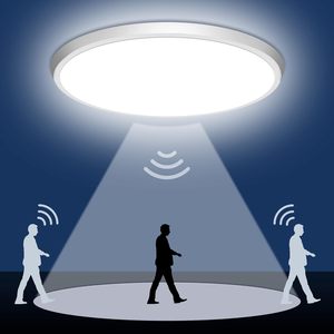<b>Motion</b> <b>Sensor</b> Smart <b>LED</b> Surface Mounted Ceiling <b>Lights</b> 12W 18W Industrial Design USB Powered Eco-Friendly Dimmable IP20 Rated - Product Image 1