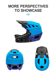 Trendy tasarımlar MTB kask yetişkin tam yüz kask bisiklet CE EN1078 güvenlik test dayanıklı kabuk anti-çarpışma MTB sürme dişli - Product Image 4