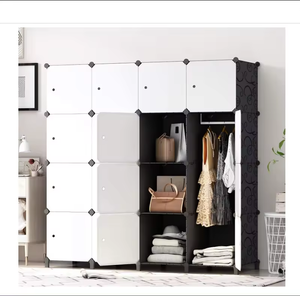 Vendido <span class=keywords><strong>a</strong></span> partir del original, portátil DIY ensamblado plástico 20 cubos armarios organizador de tiendas armarios en forma ajustable - Product Image 6