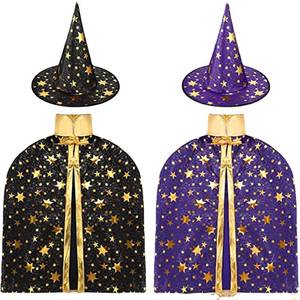 Disfraz de Bruja Infantil para Halloween, Capa de Cinco Estrellas para Niños y Adultos - Product Image 5