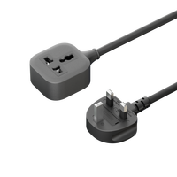 Rallonge multi-prises UK Plug H05VV-F 3*1.25mm ² pour usage domestique