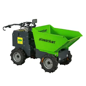 Kontant 300enp sử dụng rộng rãi 4 bánh xe ổ đĩa nhỏ trang web cho người đi bộ Dumper Mini Dump điện bê tông xi măng Buggy Dumper