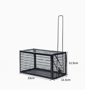 Piège à rats vivants en métal à mailles fines, deux tailles disponibles, avec ressort sensible, cage de capture de rongeurs sans cruauté, piège à <span class=keywords><strong>souris</strong></span> sans tuer - Product Image 4