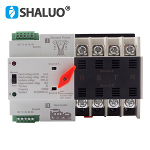 สวิตช์โอนถ่ายอัตโนมัติ Shaluo 4P100A PC แบบแยกส่วน สามเฟส ระบบจ่ายไฟคู่ ATS สำหรับใช้ในครัวเรือน - Product Image 3