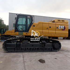 Excavadora de cadenas CAT395 usada en buen estado, 95 toneladas, cucharón de 6 m, motor y bomba originales, maquinaria de construcción - Product Image 2