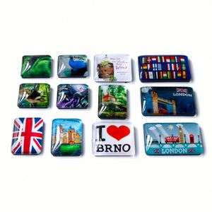 Custom Design City Tourism Refrigerator Stickers Acrylic/Epoxy/Glass <b>Fridge</b> Magnet for Souvenir - Product Image 1