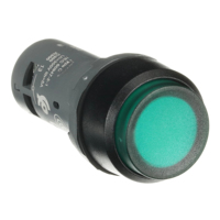 Sakelar Tombol Tekan ABB Tahan Air, Tahan Debu, Kompak, Momentary, Maintained, Reset, Self-locking, Lampu LED Merah Hijau Kuning Biru 24V