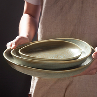 Svoryu — service de table créatif style nordique, table à manger japonaise, dégradé de couleur gris, vaisselle en céramique, moderne, pour noël, prix de gros