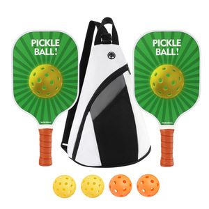 Juego de Pickleball, 2 raquetas, 4 pelotas, mochila de nailon, equipo portátil para exteriores - Product Image 1