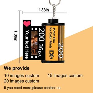 Llavero de rollo de película fotográfica de acero inoxidable personalizado al por mayor con impresión digital y 5-10 fotos <span class=keywords><strong>para</strong></span> <span class=keywords><strong>regalos</strong></span> - Product Image 2