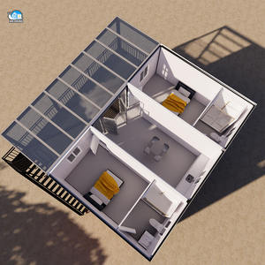 Yeni lüks aile için konteyner ev otel ticari çok fonksiyonlu iki katlı açık ayrılabilir uyku konteyner ev - Product Image 6