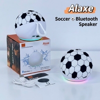 Haut-parleur Alaxe Football de haute qualité pour écouter de la musique avec lumière, compact, prend en charge les motifs personnalisés