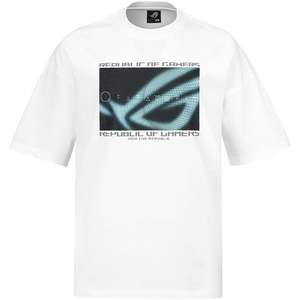 T-shirt Rog Cosmic Wave 100% original, coupe classique, col rond, finition réfléchissante, manches courtes, unisexe, vêtements d'e-sport, vente en gros - Product Image 3