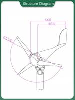 100W Micro Horizontal Axis Wind Power Generator System Street Lights & Surveillance Signal Base Station Power Solar Supplier