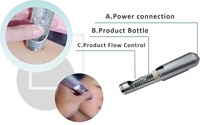 Máquina de mesoterapia de electroporación portátil para uso doméstico, dispositivo de mesoterapia para rejuvenecimiento de la piel para blanquear la piel