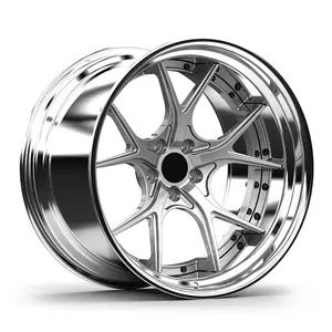 2Piece Forged Rims Concave 5x114.3 20 Inch 10J/12J Et0/-6 66.1 Staggered Forged Wheels for Nissan GTR