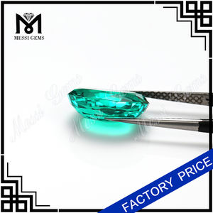 Lab สร้าง Hydrothermal รูปไข่ตัดอัญมณีหลวมโคลัมเบียราคามรกตสังเคราะห์ - Product Image 5