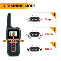 Hundetrainingshalsband mit Fernbedienung 3300ft Innovativ IPX7 Wasserdicht 3 Trainingsmodi Elektrisches Hundehalsband für Alle Rassen