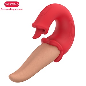 10 giocattoli di vibrazione dell'oscillazione del clitoride che leccano la lingua vibratore rosa per adulti giocattolo G stimolatore del Clit del piacere strumenti per le donne - Product Image 4