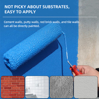 Peinture Acrylique Latex d'Extérieur - Revêtement Liquide Écologique, Imperméable et Résistant au Soleil pour Murs en Ciment