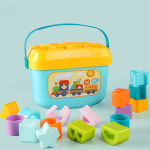 Montessori Sensory Cube para 7-12y Unisex Shape Sorting Bin com bandas elásticas Colorido Sensory Toy Safe <span class=keywords><strong>Plastic</strong></span> - Product Image 5