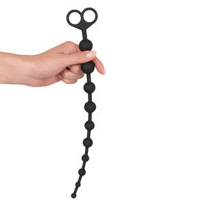 Anal Ball Butt Plug Große schwarze Anal Perlen Silikon Anal Sexspielzeug Männliches Prostata-Massage gerät - Product Image 6
