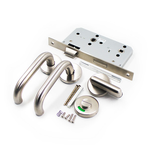 Serrure à pêne dormant pour <span class=keywords><strong>porte</strong></span> de salle de bain avec indicateur de toilettes européennes, <span class=keywords><strong>poignée</strong></span> de <span class=keywords><strong>porte</strong></span> avec indicateur de <span class=keywords><strong>WC</strong></span> - Product Image 2