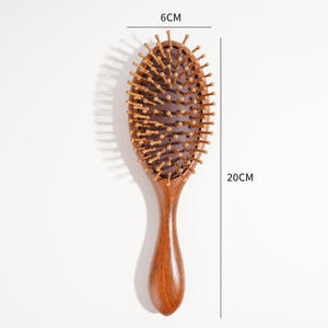 サンダルウッドヘアコーム手持ちスカルプマッサージブラシカスタムロゴサロン用 - Product Image 2