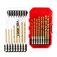 Jeu de 24 embouts de visseuse à percussion HSS en titane, jeu d'embouts de tournevis en acier S2, embouts hexagonaux 1/4, accessoires pour outils électriques