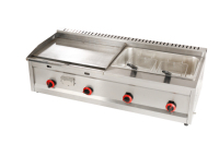 Gewerbliche Gastronomieausstattung ZhengGong Edelstahl Elektrische Grillplatte Tischplatte Flachplatte Silber 2,7 Qt