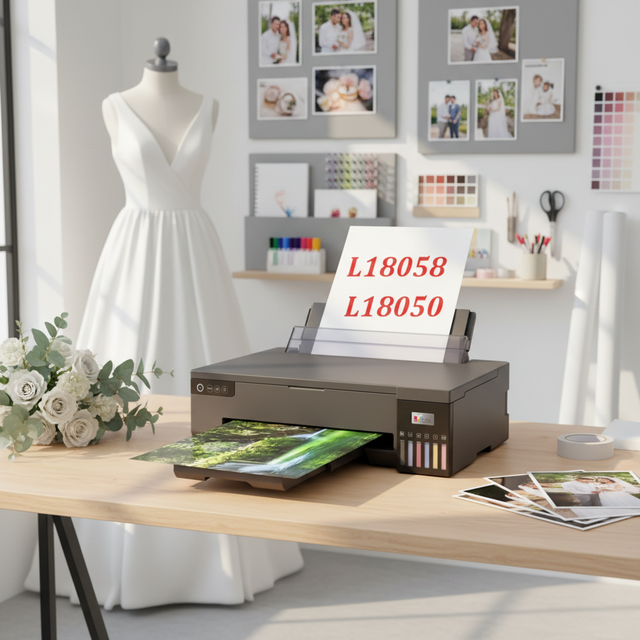 A3 XP600 Head Desktop Inkjet Printer for E-PSON EP L1800/L18050/L18058 T-shirt Sublimation Printer Six Colors DTF Ink for Cloth