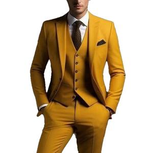 Nouveauté 2025 – Costumes d'affaires blancs pour hommes, 3 pièces (<span class=keywords><strong>veste</strong></span>, pantalon, gilet), sur mesure, pour mariage, <span class=keywords><strong>smoking</strong></span> à simple boutonnage – Vente en gros - Product Image 5
