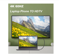 Baru hadir 0.3/1/1.5/2/3/5/7. Ekstensi nilon kepang 5/10M HD 4K @ 60HZ V1.4 TPU HD 1080P kompatibel mikro HDMI ke HDMI pria KE pria sedang Promosi