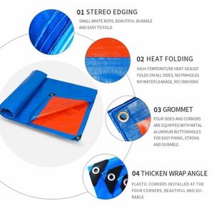 Bâche en PE bleue résistante et imperméable, fabriquée en Chine, qualité garantie, respectueuse de l'environnement et non polluante - Product Image 4