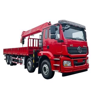 Grue montée sur camion Shacman 8X4 16 tonnes à bras télescopique droit de qualité supérieure - Product Image 1