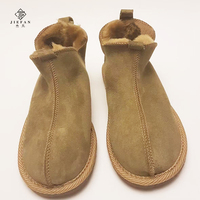 Bottes en daim pour le soin des pieds, en véritable peau de mouton, fourrure véritable, semelle fine, chaudes, légères, souples, respirantes, écologiques, à enfiler, pour le printemps