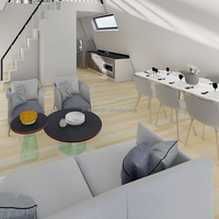 Petit conteneur préfabriqué, Triangle de maison modulaire, cadre préfabriqué, Kits de maison pour la station