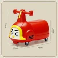 Mobil Seluncur Anak, Desain Kartun, 360 °   Roda Universal, Bahan PP, Mainan Tunggang untuk Balita Usia 1-4 Tahun