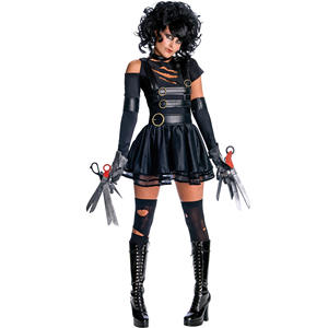 Vestido de Cosplay de Halloween, trajes de Edward, vestido gótico, disfraces de película de Edward <span class=keywords><strong>Scissorhands</strong></span> con accesorios - Product Image 2