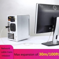 Extenseur HDMI Premium 30M sur RJ45 4K 1080P Adaptateur Réseau HDMI vers Ethernet Transmetteur Vidéo Audio via Câble Ethernet Cat5e Cat6